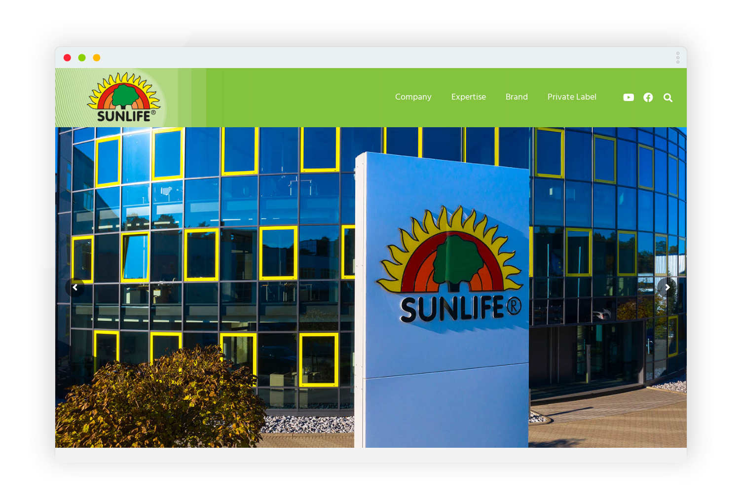 SUNLIFE® NAHRUNGSERGÄNZUNGSMITTEL FÜR DIESEN KUNDEN ERARBEITEN WIR: CMS, E-COMMERCE & WEBDESIGN