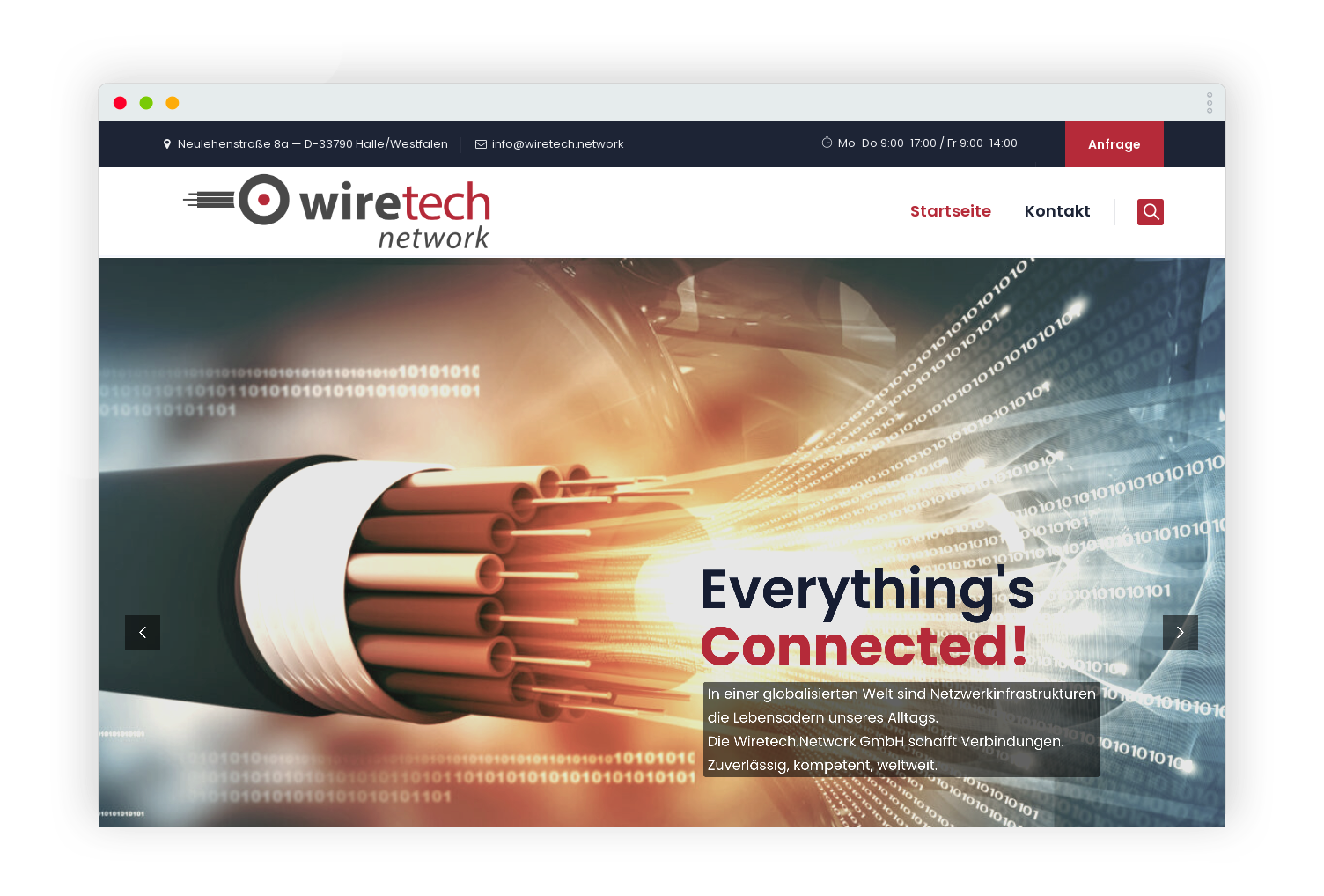 WIRETECH NETWORK UNSER SERVICE: DESIGN, WORDPRESS, CONTENT & SUPPORT